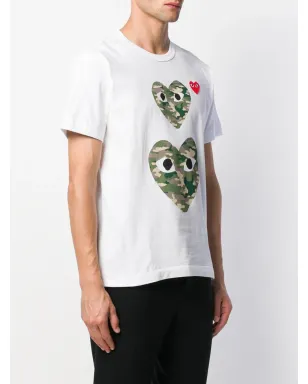 Comme Des Garçons Play カモフラージュハート Tシャツ - サムネイル3