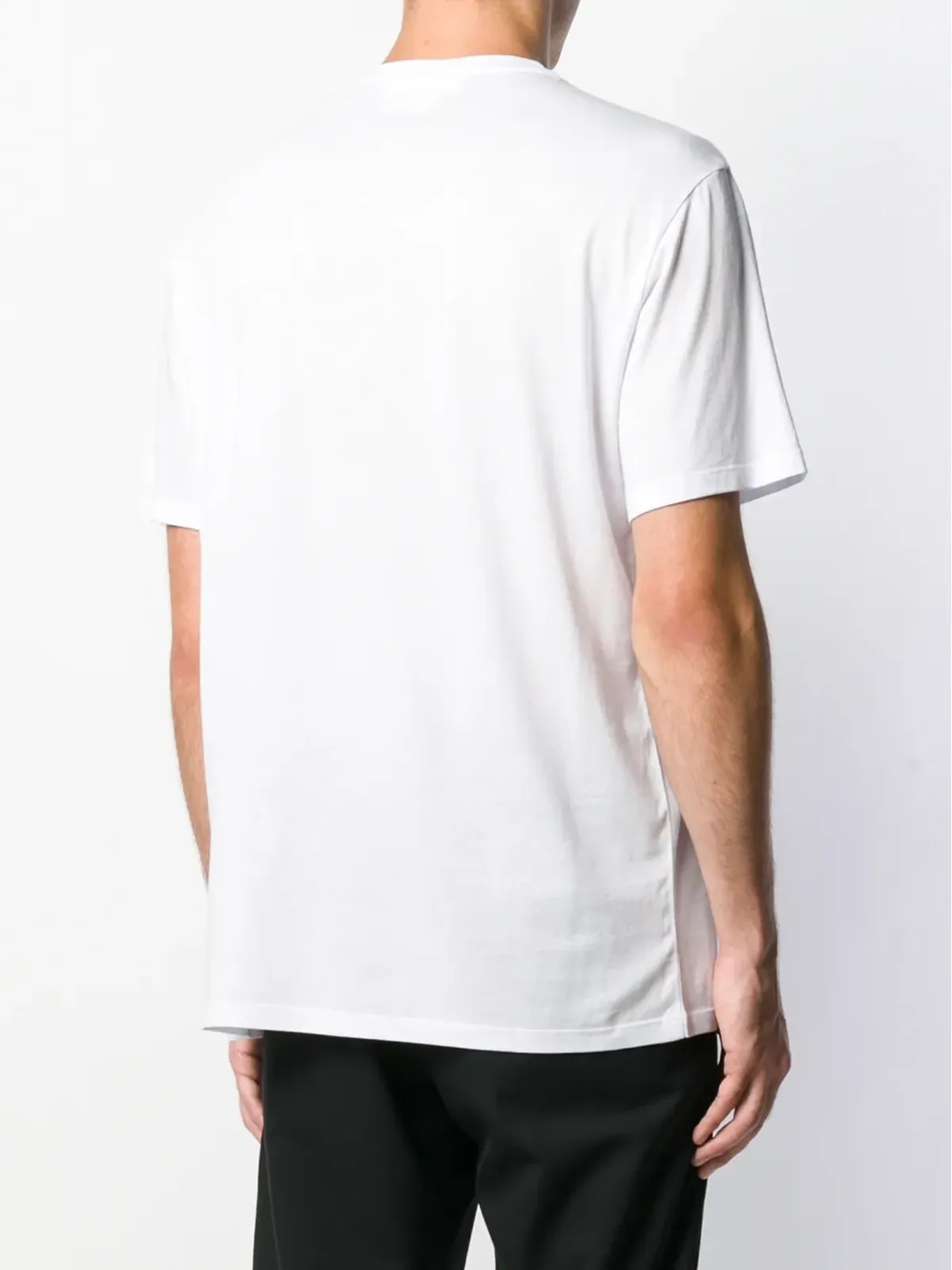 Neil Barrett コントラストプリントTシャツ - ホワイト - 画像4