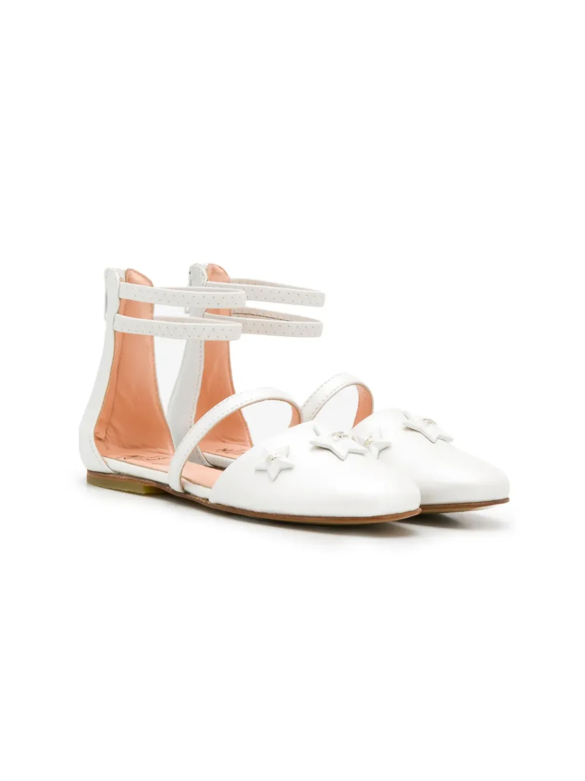 Elisabetta Franchi La Mia Bambina バレエシューズ - White - 画像1