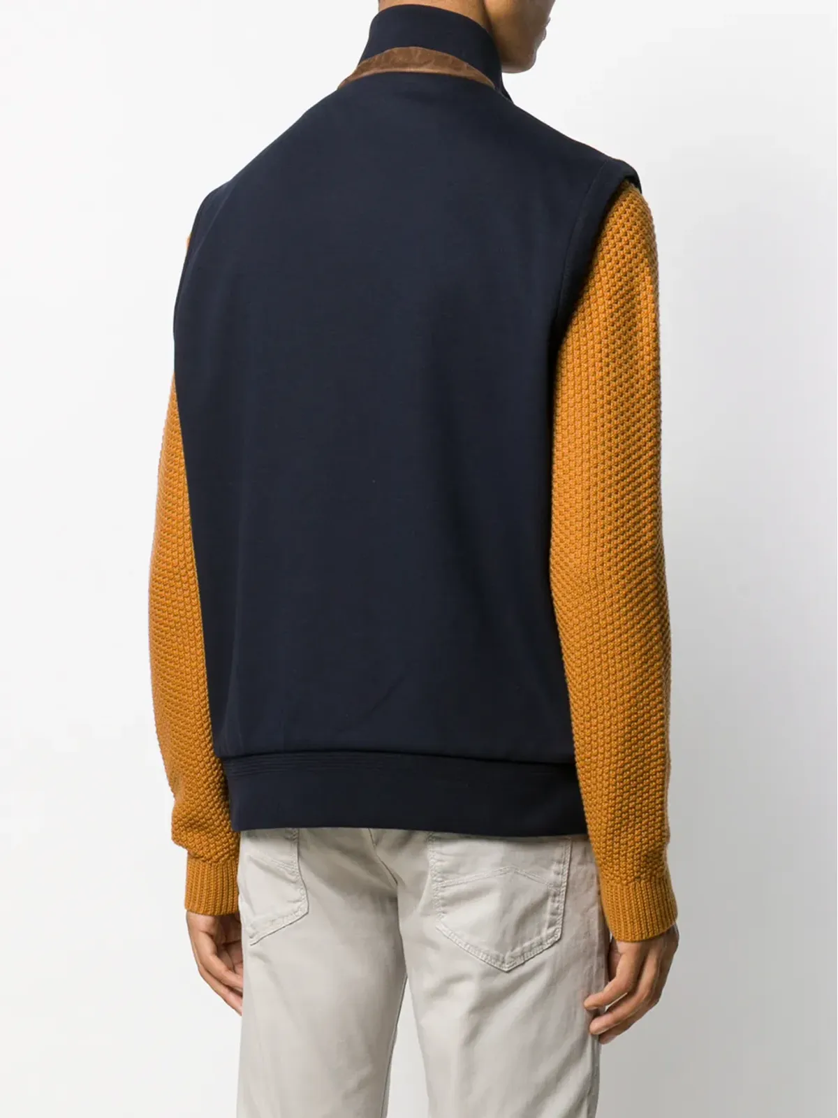 Ralph Lauren Purple Label パッド入りウェストコートジャケット - ネイビー - 画像4