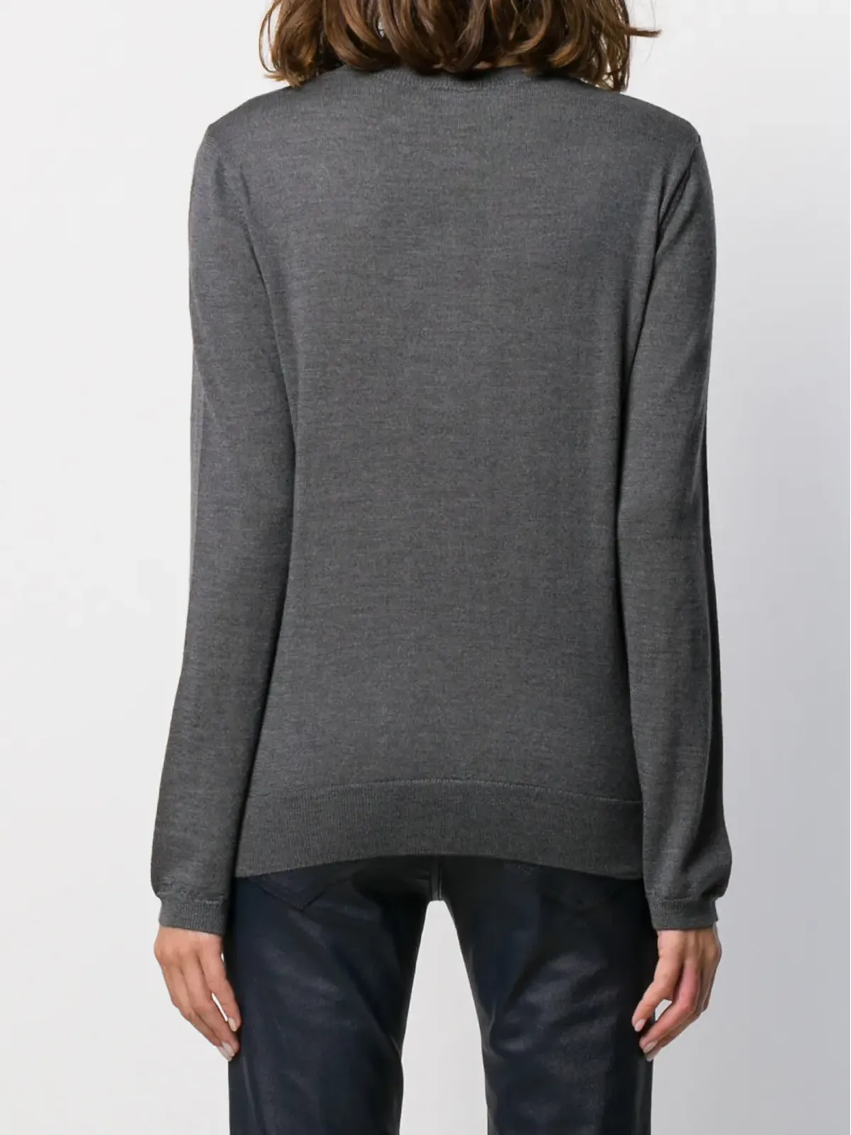 A.P.C. グレーのラウンドネックジャンパー - 画像4