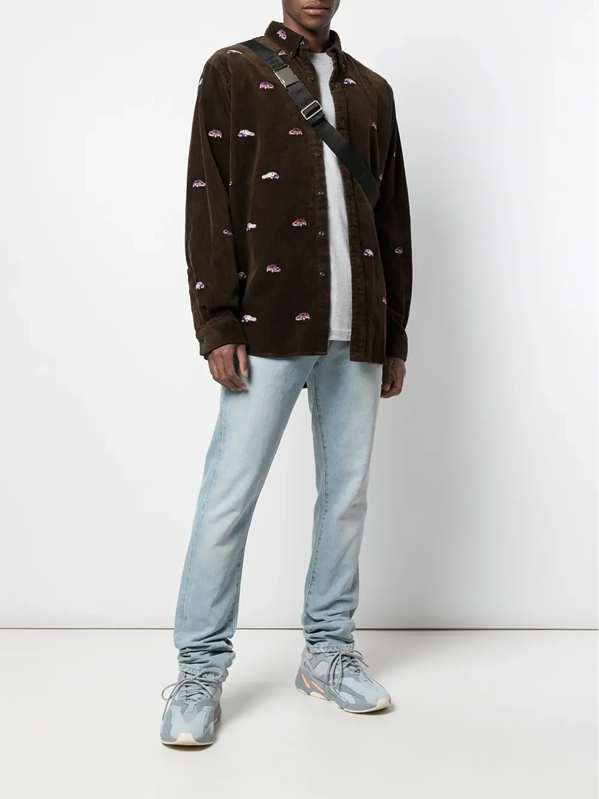 Palace x Ralph Lauren エンブロイダード GTI シャツ（ブラウン） - 画像2