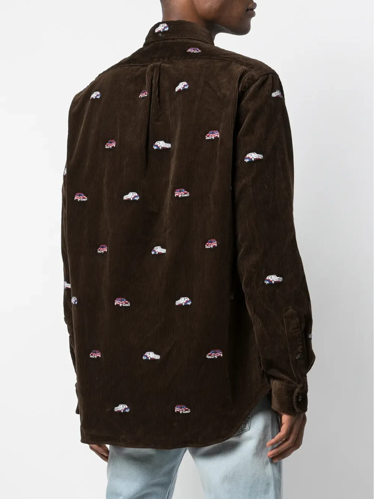 Palace x Ralph Lauren エンブロイダード GTI シャツ（ブラウン） - 画像4