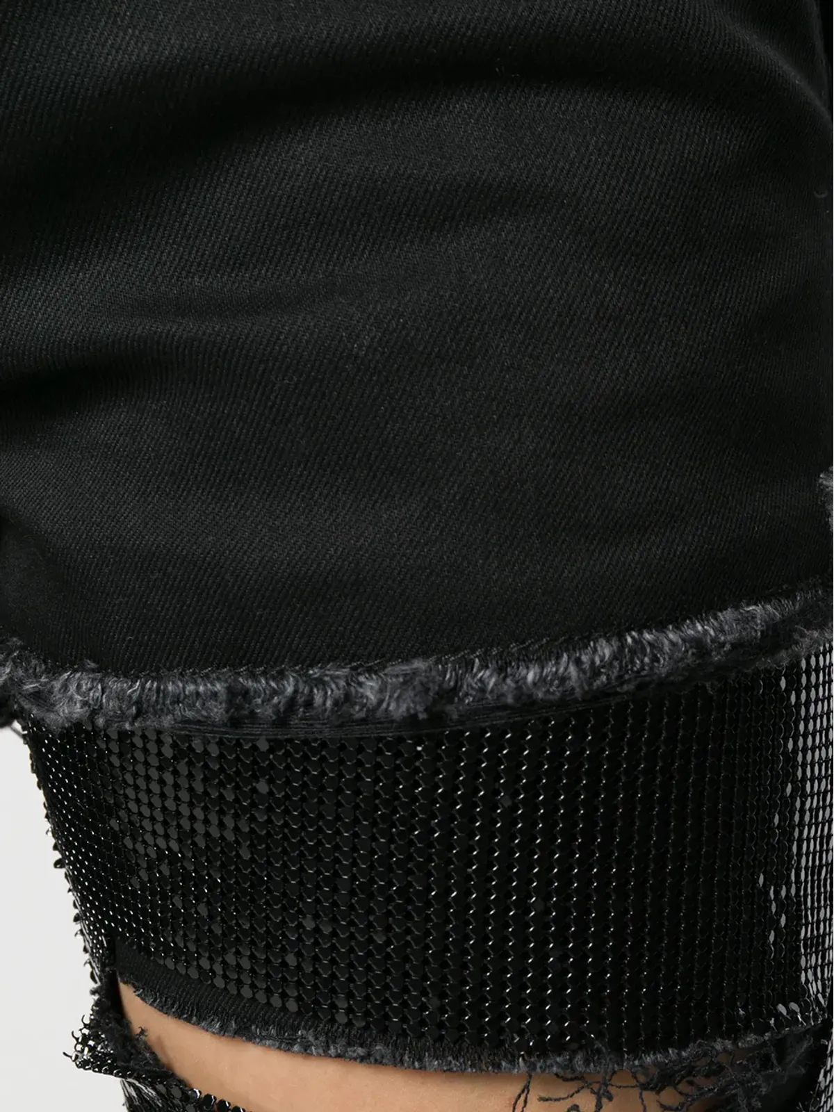 Saint Laurent セクイン装飾 ダメージ加工スキニージーンズ - ブラック - 画像5
