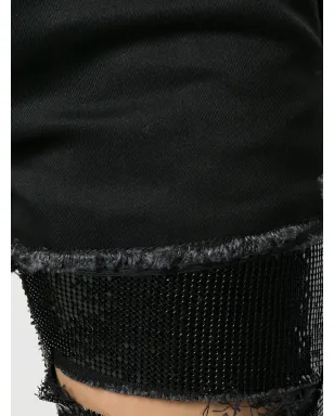 Saint Laurent セクイン装飾 ダメージ加工スキニージーンズ - ブラック - サムネイル5