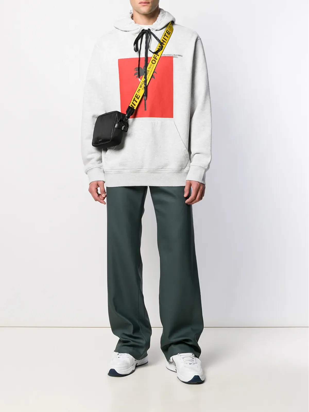 Off-White グレーのワイドレッグ テーラードトラウザー - 画像2