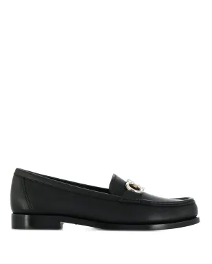 Ferragamo Gancini mocassin loafers - Black - サムネイル1