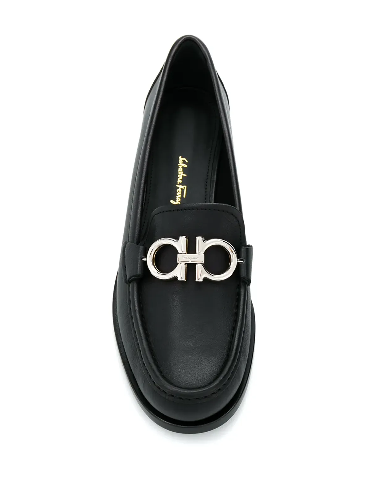 Ferragamo Gancini mocassin loafers - Black - 画像4