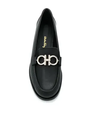 Ferragamo Gancini mocassin loafers - Black - サムネイル4