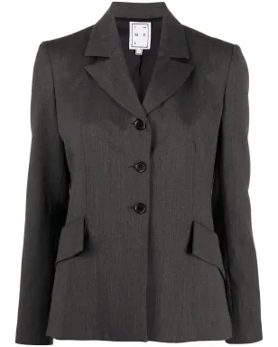 In The Mood For Love notched-lapels single-breasted blazer - Grey - サムネイル1