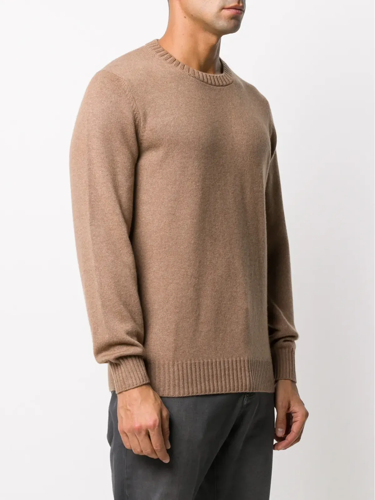 Brunello Cucinelli カシミア混ニットセーター ブラウン - 画像3