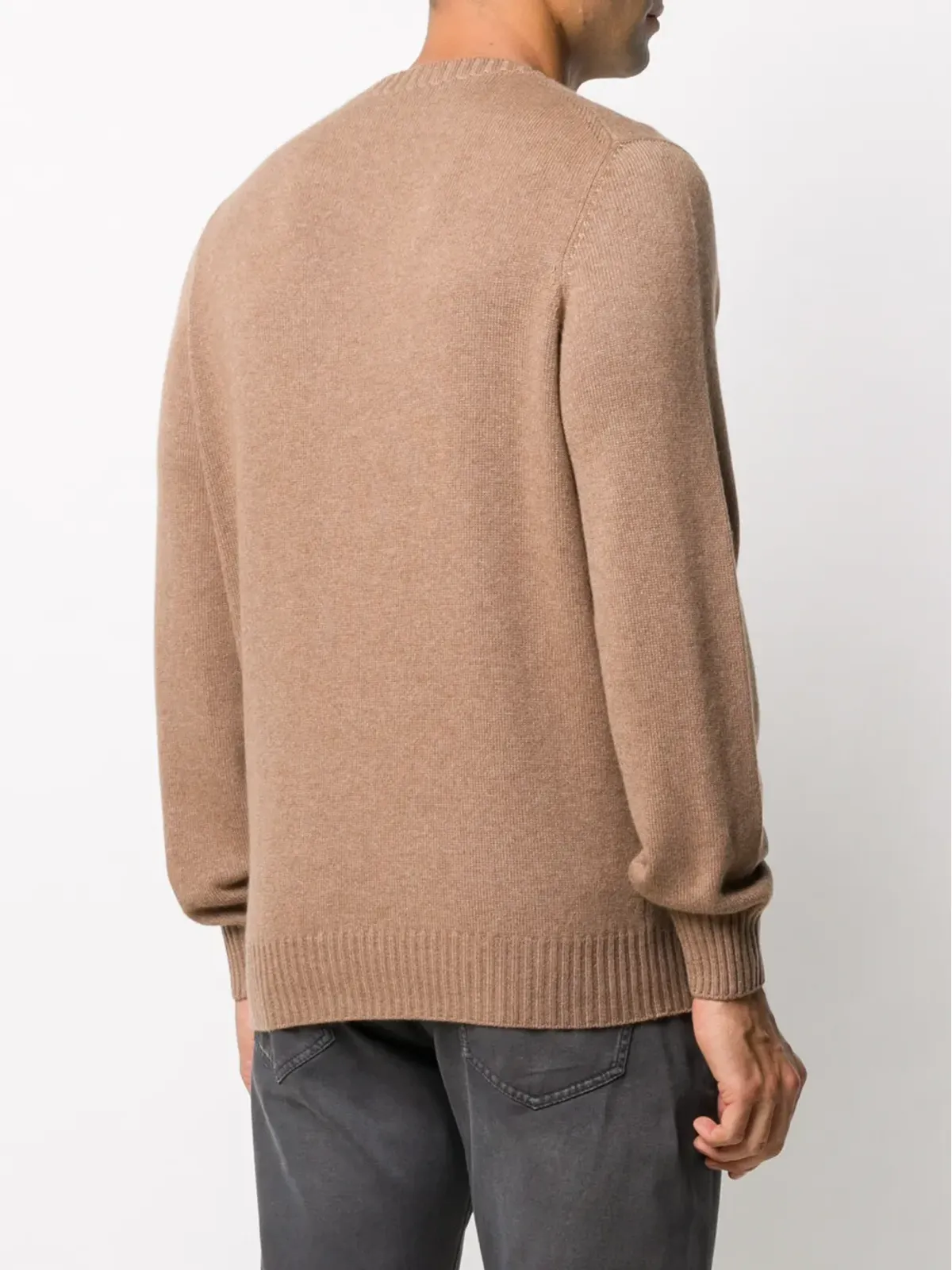 Brunello Cucinelli カシミア混ニットセーター ブラウン - 画像4