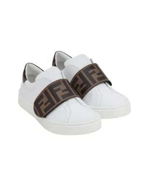 Fendi Kids Zucca タッチストラップ ローカット スニーカー - サムネイル1