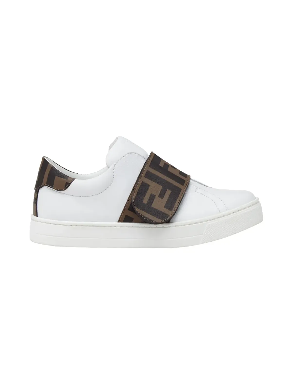 Fendi Kids Zucca タッチストラップ ローカット スニーカー - 画像2