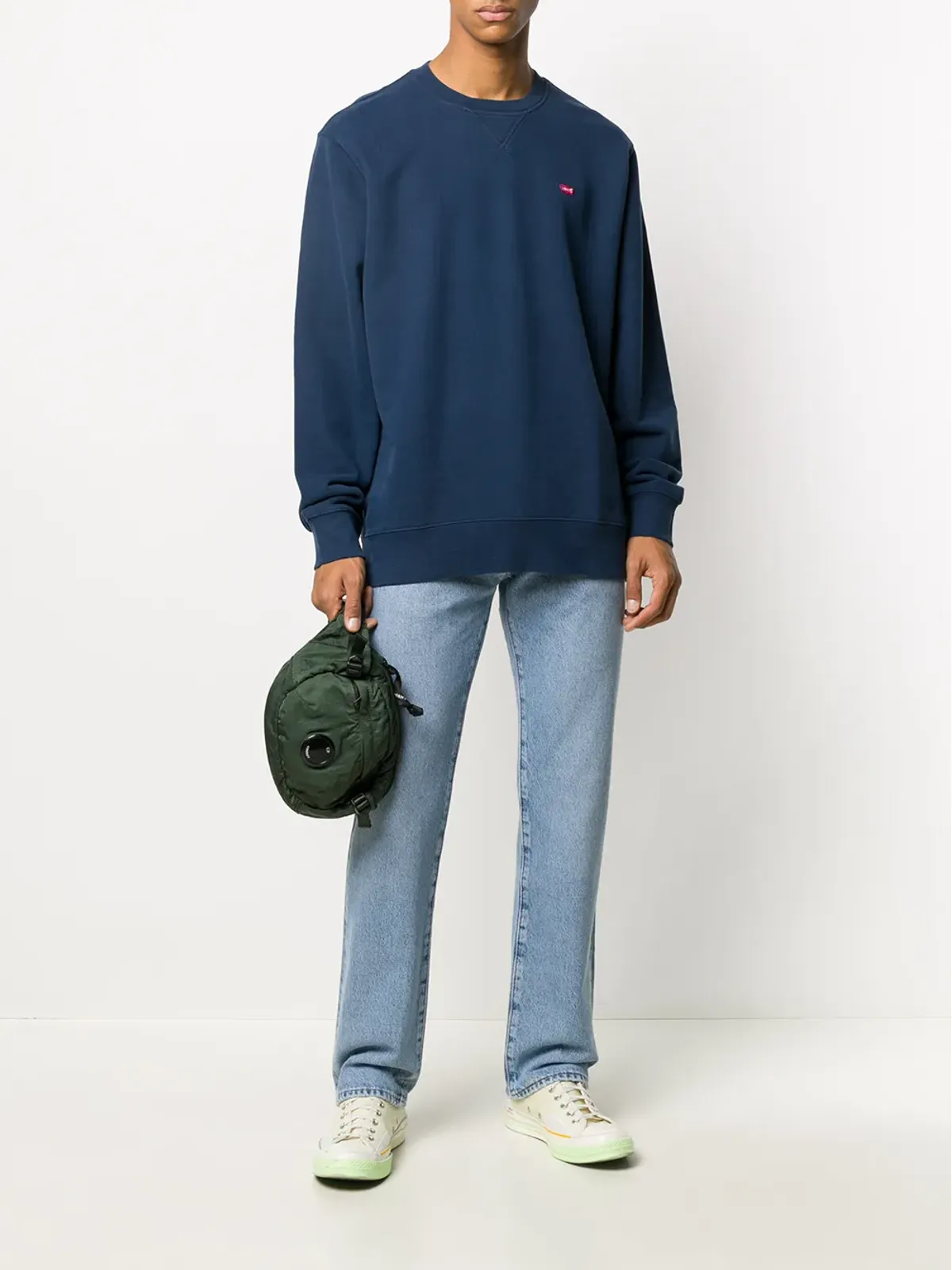 Levi's ロゴディテール スウェットシャツ ブルー - 画像2