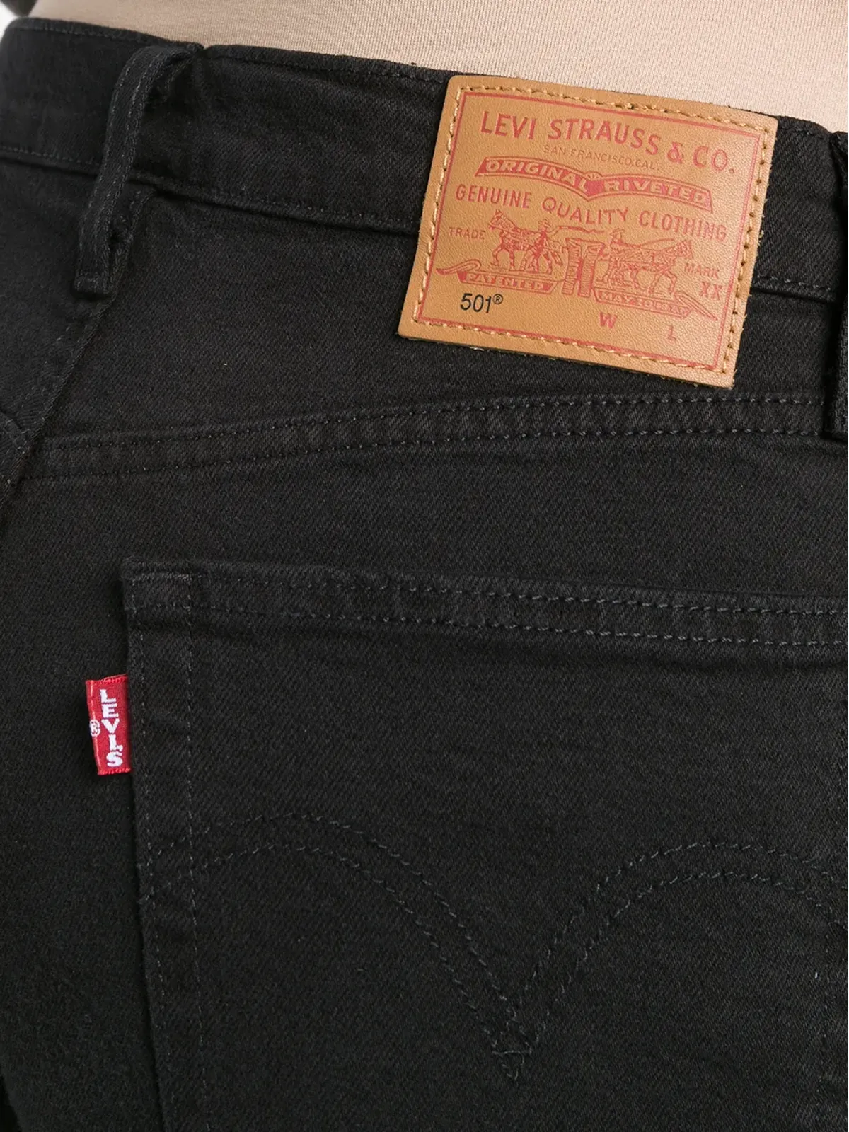 Levi's ストレートレッグ・クロップドジーンズ - ブラック - 画像5