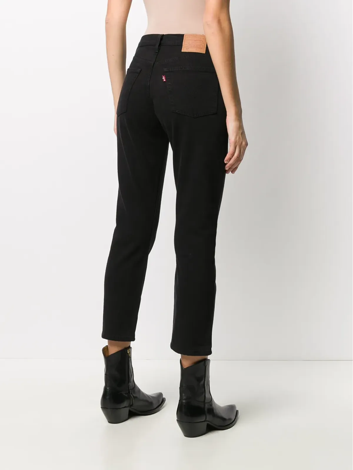 Levi's ストレートレッグ・クロップドジーンズ - ブラック - 画像4