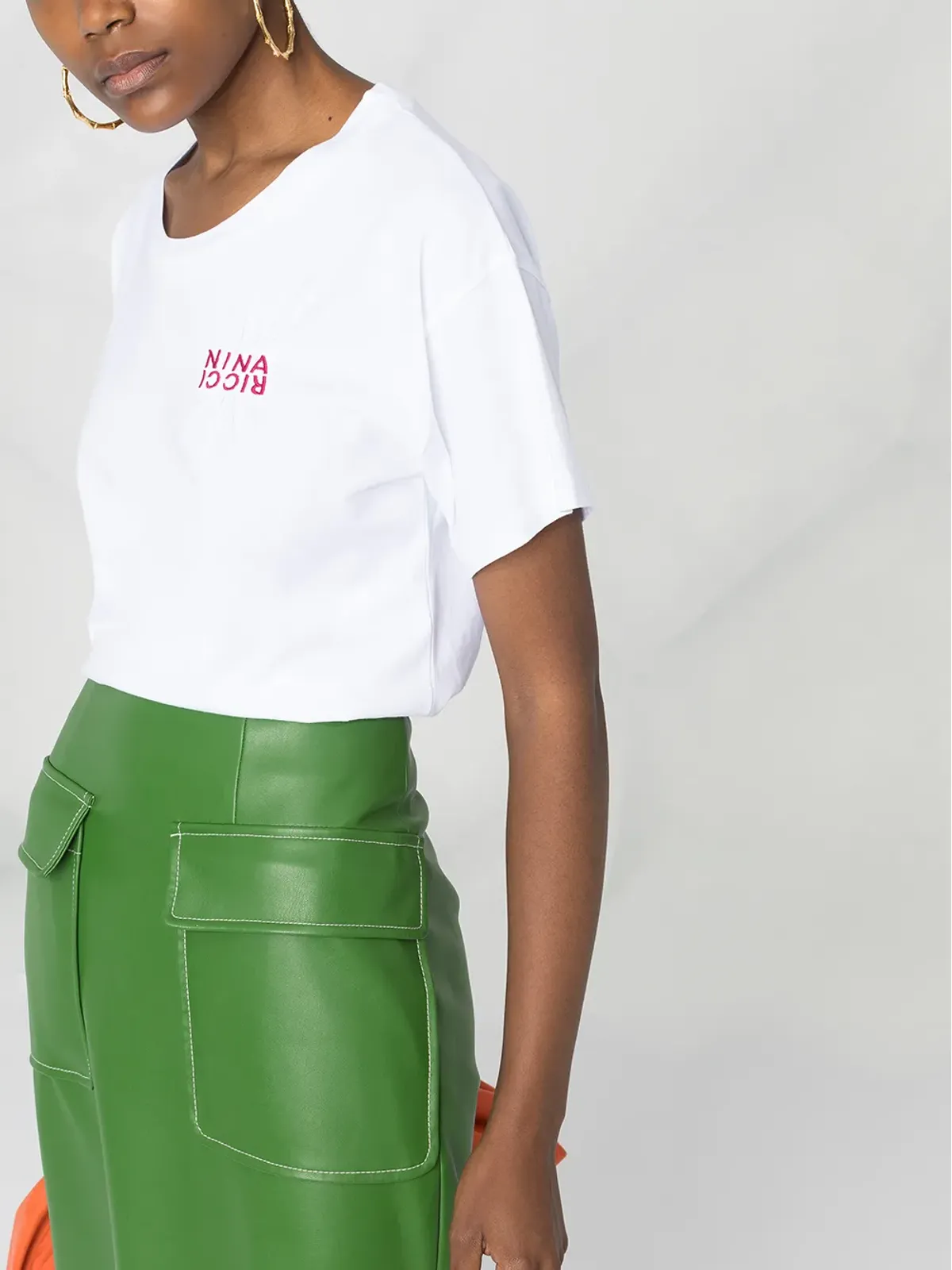 Nina Ricci ロゴプリントTシャツ - 画像3