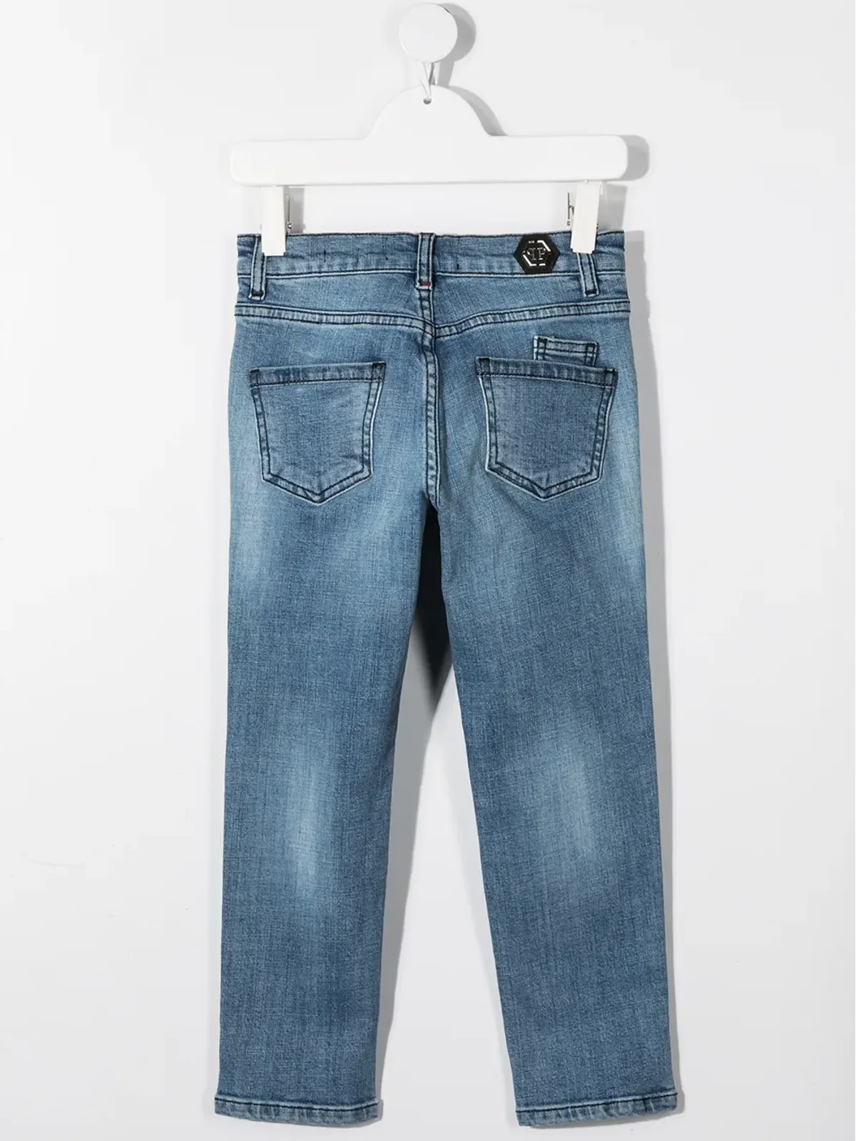 Philipp Plein Junior アイコニック プレイン ストレートジーンズ - 画像2