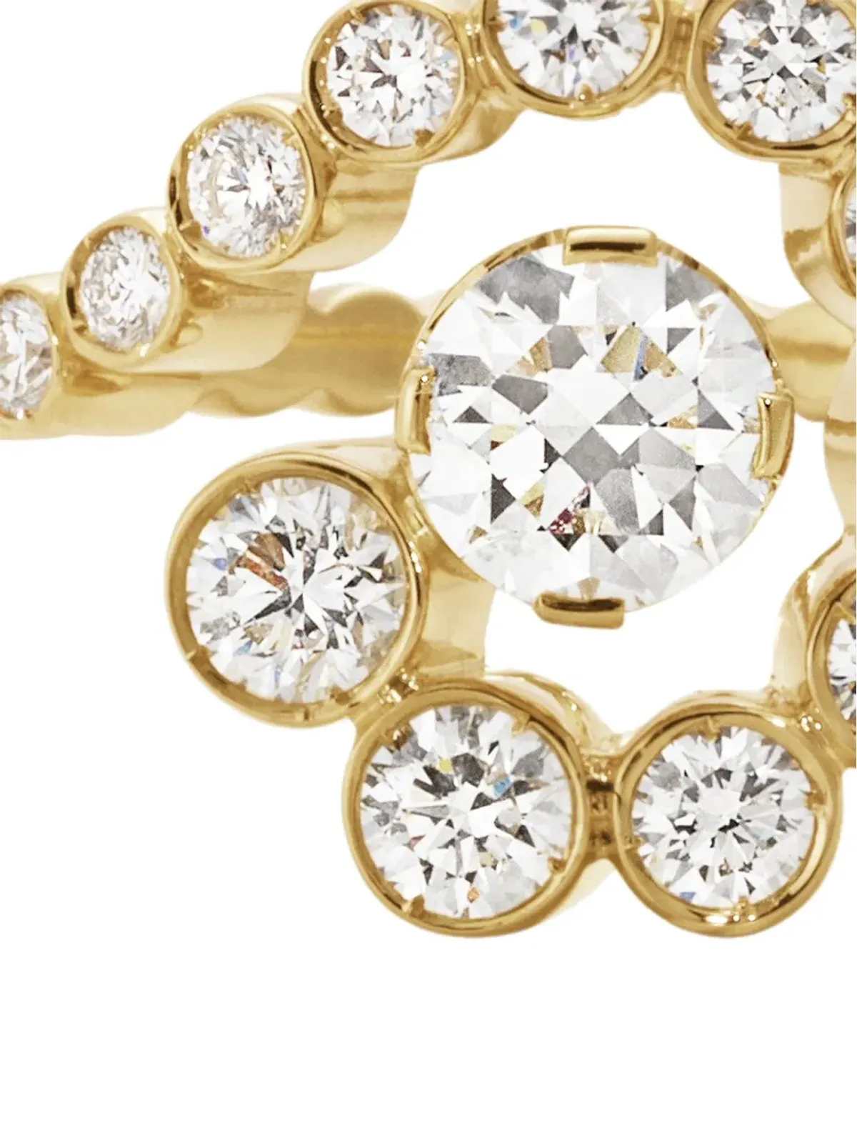 Sophie Bille Brahe 18K イエローゴールド エスカルゴ・デ・ディアマン リング - 画像2