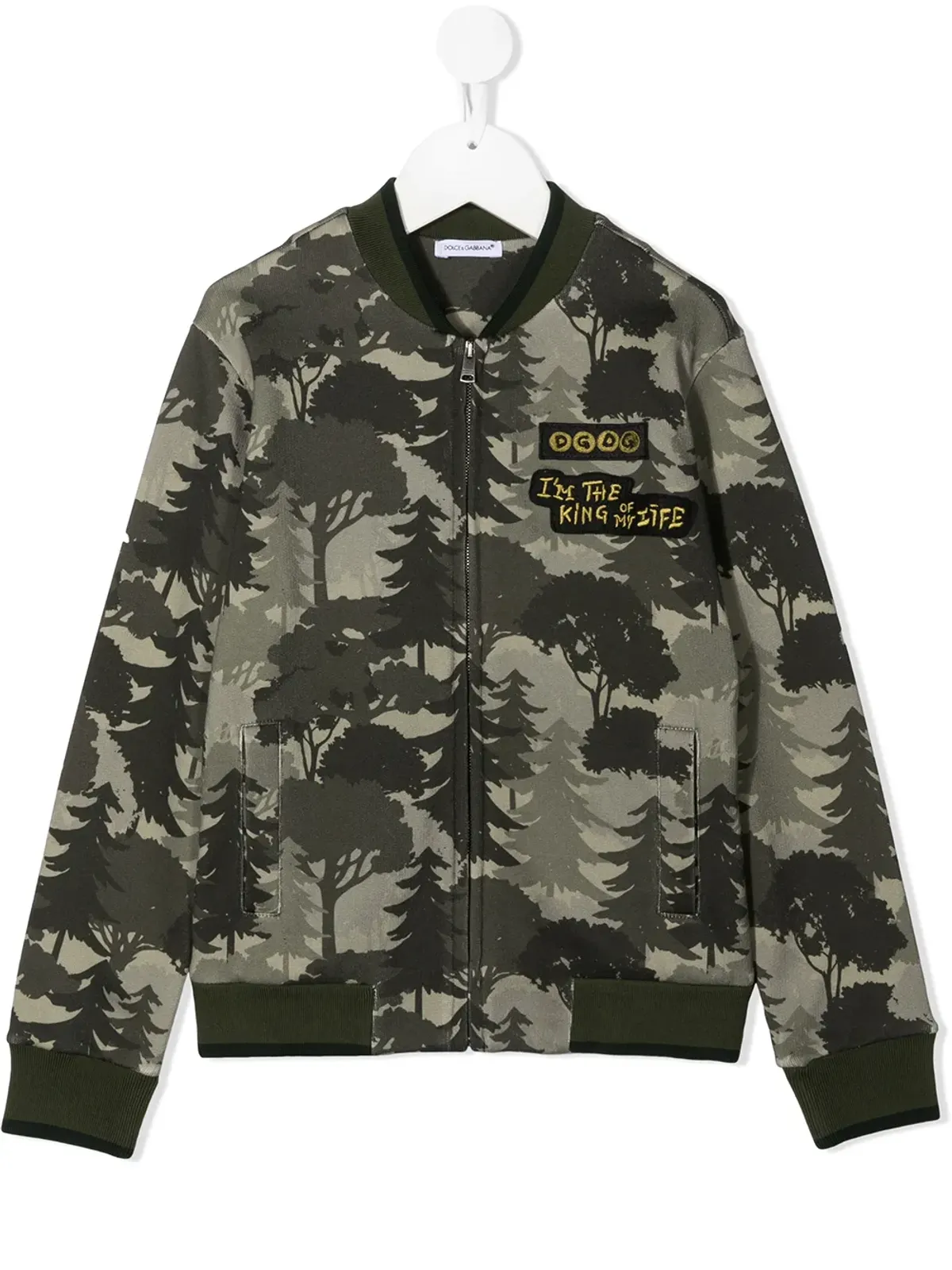 Dolce & Gabbana Kids フォレストプリント ボンバー ジャケット - 画像1