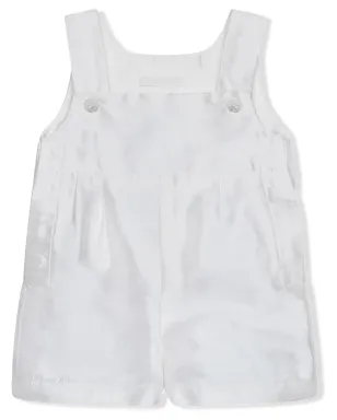 Dolce & Gabbana Kids ノースリーブ シルク ロンパース - White - サムネイル1