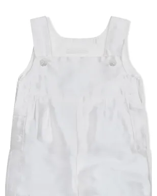 Dolce & Gabbana Kids ノースリーブ シルク ロンパース - White - サムネイル3