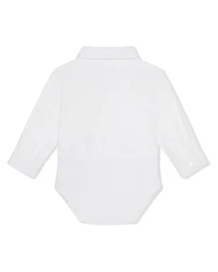 Dolce & Gabbana Kids シャツスタイル コットン ボディスーツ - ホワイト - サムネイル2