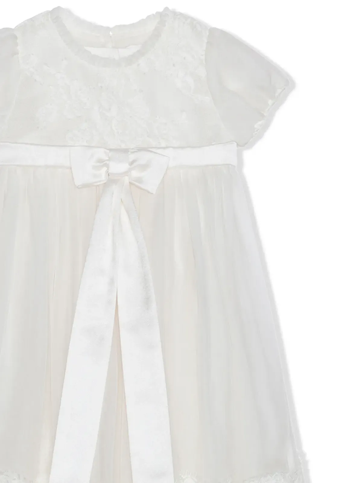 Dolce & Gabbana Kids レース刺繍入りシルクドレス - 画像3