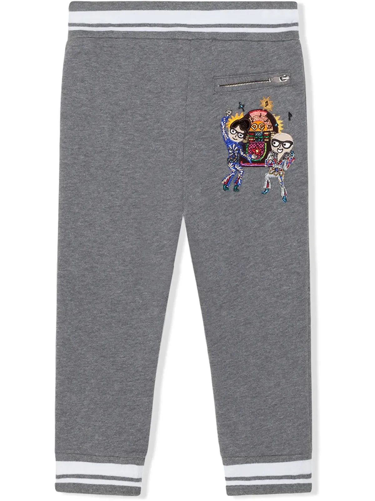 Dolce & Gabbana Kids ストライプトリム トラックパンツ - 画像2