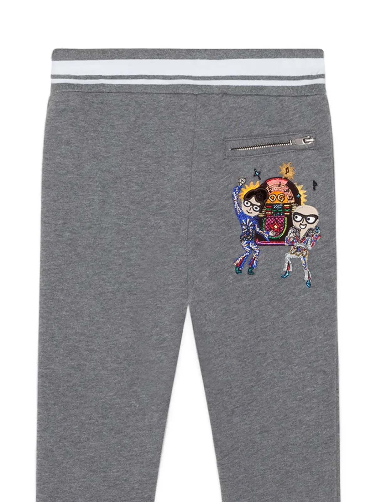 Dolce & Gabbana Kids ストライプトリム トラックパンツ - 画像3