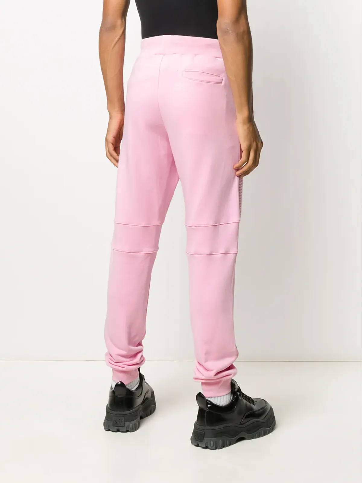 Philipp Plein キルティングディテール付きピンクのトラックパンツ - 画像4