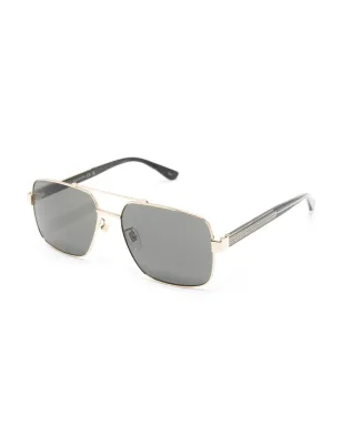Gucci Eyewear ウェブアームサングラス - ゴールド - サムネイル2