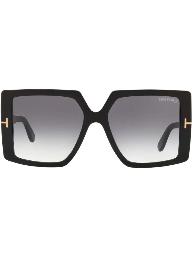 TOM FORD Eyewear TOM FORD Eyewear オーバサイズフレーム グラデーションレンズ サングラス ブラックの商品画像