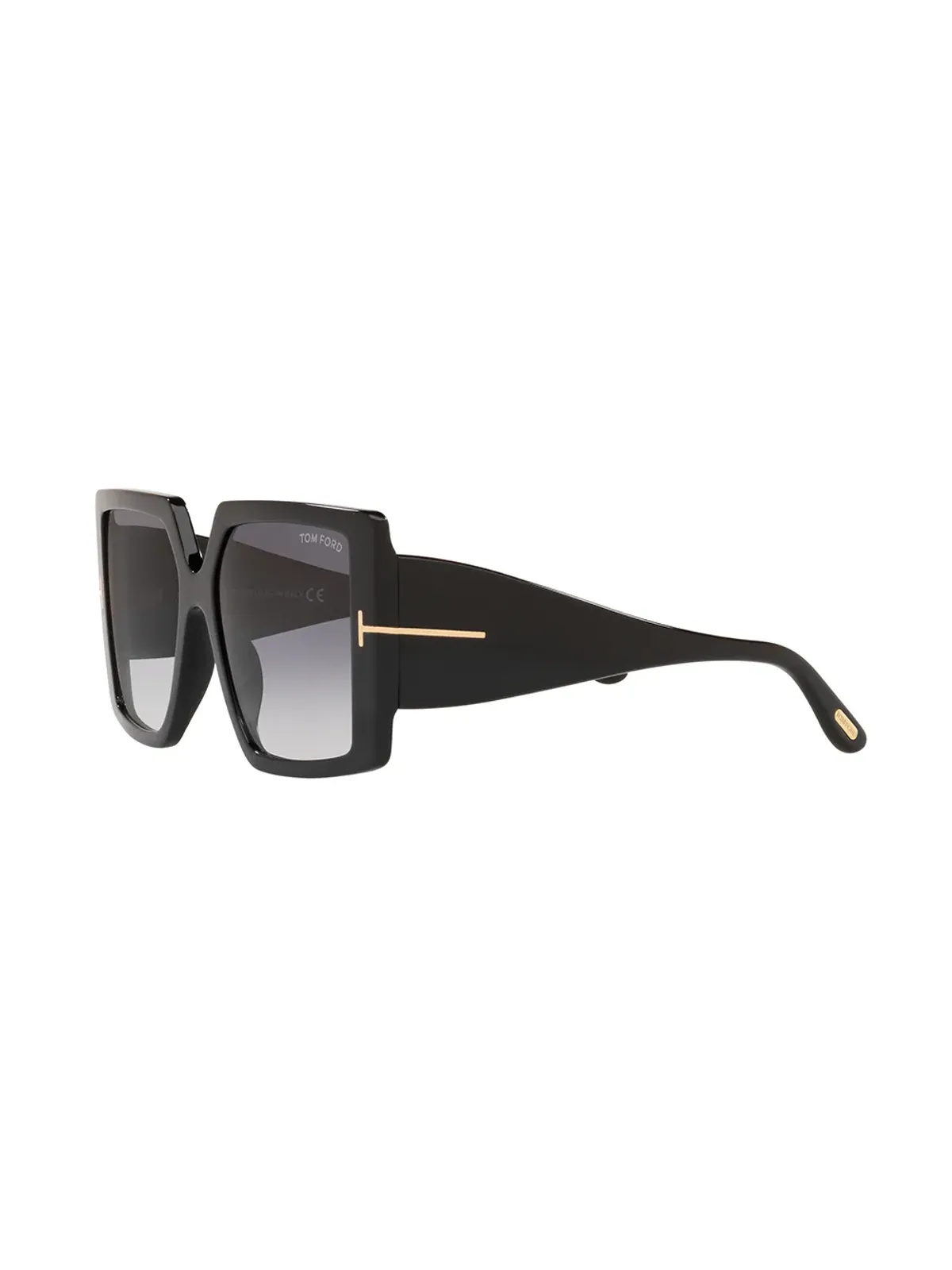 TOM FORD Eyewear オーバサイズフレーム グラデーションレンズ サングラス ブラック - 画像2