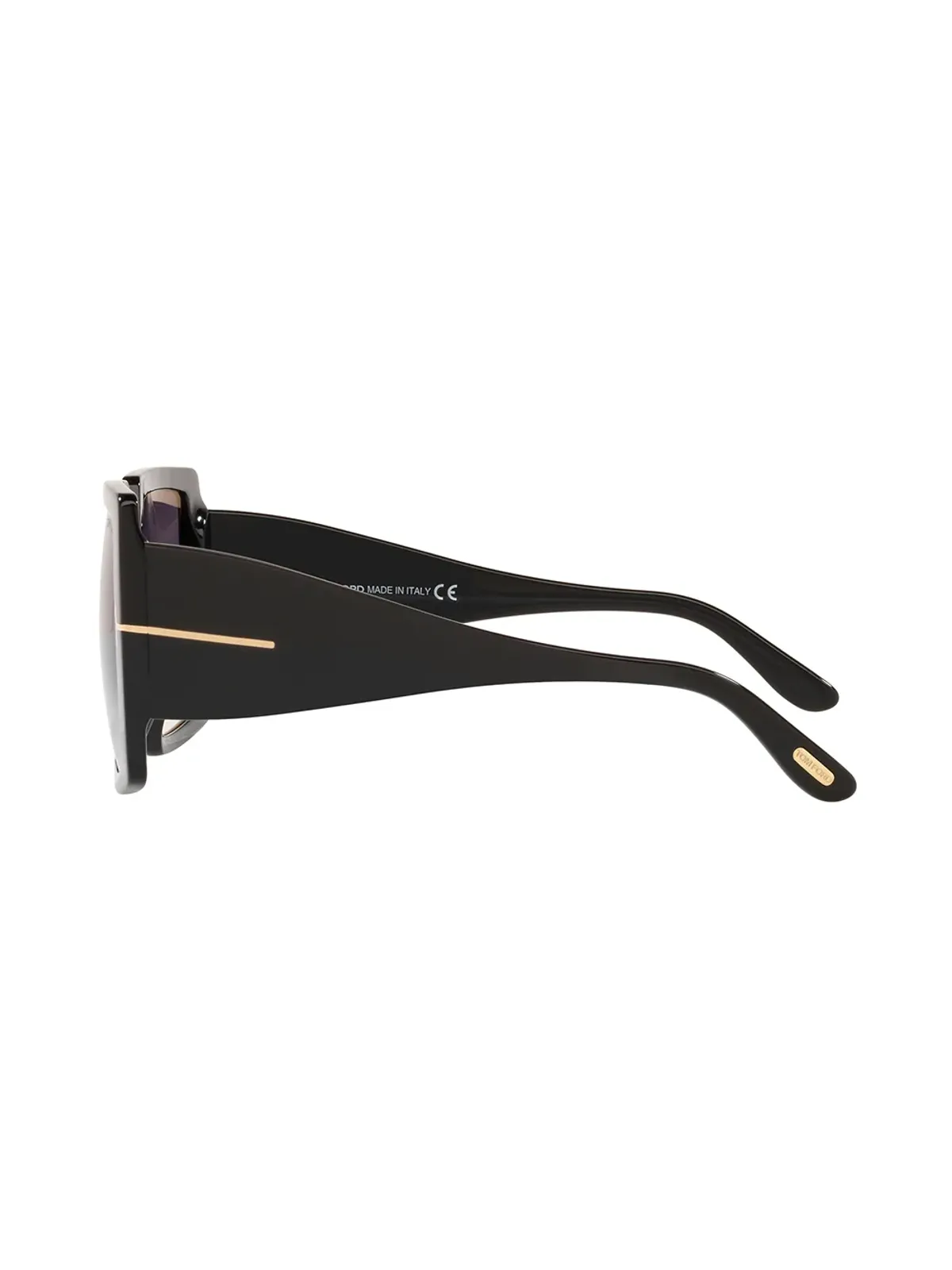 TOM FORD Eyewear オーバサイズフレーム グラデーションレンズ サングラス ブラック - 画像3