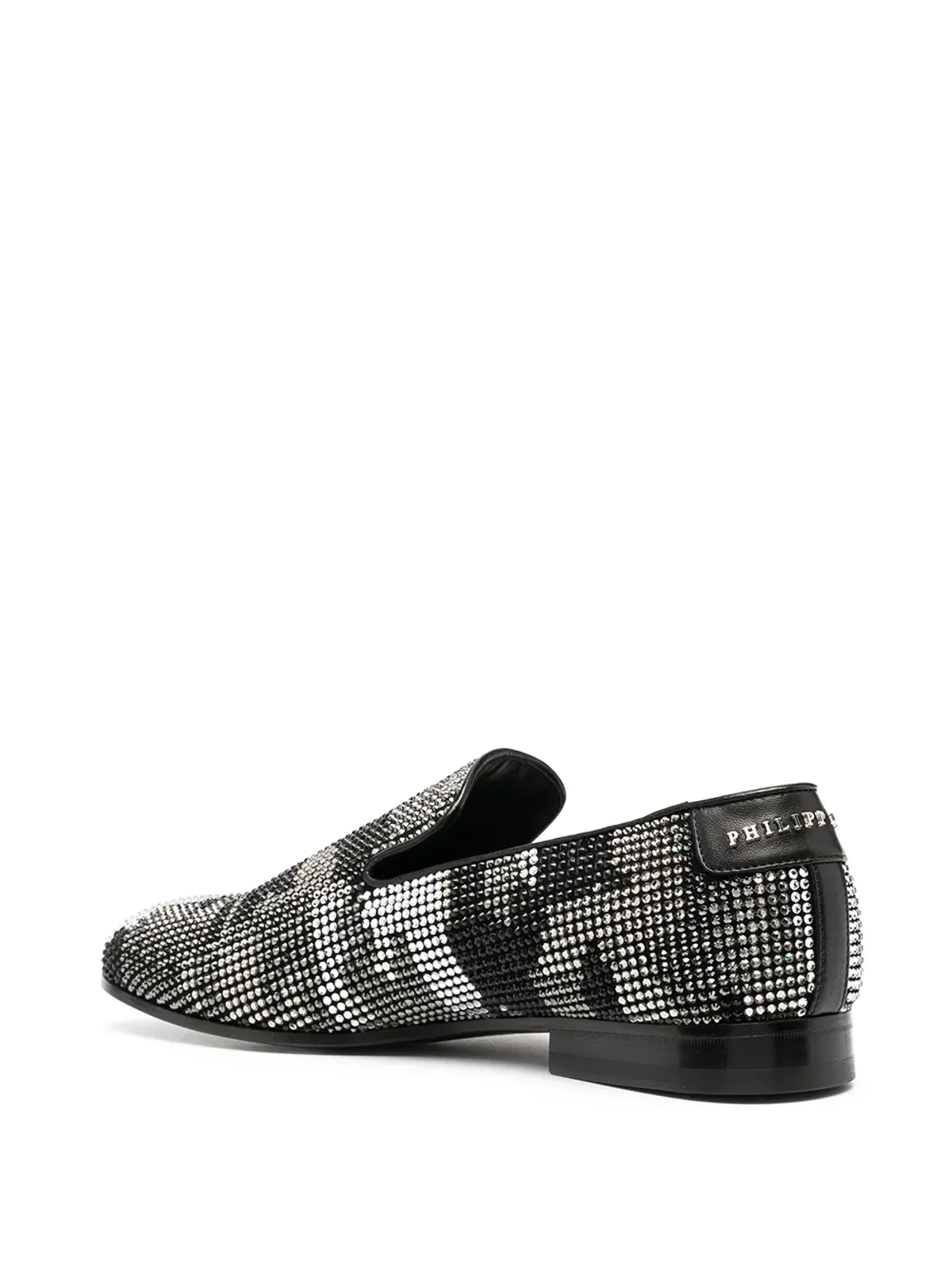 Philipp Plein エンブリッシュド カモフラージュ モカシン ローファー ブラック - 画像3
