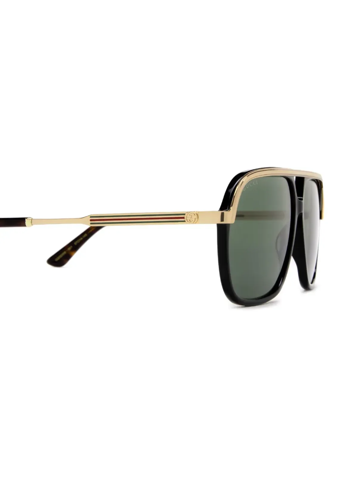 Gucci Eyewear Web detail navigator-frame サングラス - ゴールド - 画像3
