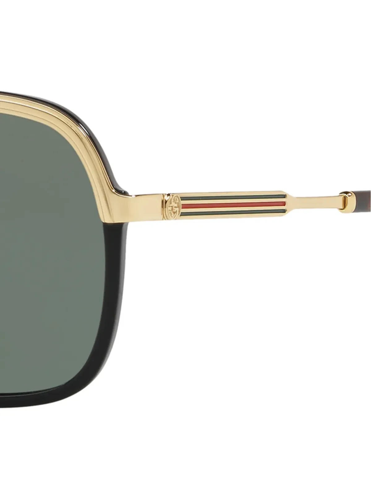 Gucci Eyewear Web detail navigator-frame サングラス - ゴールド - 画像4