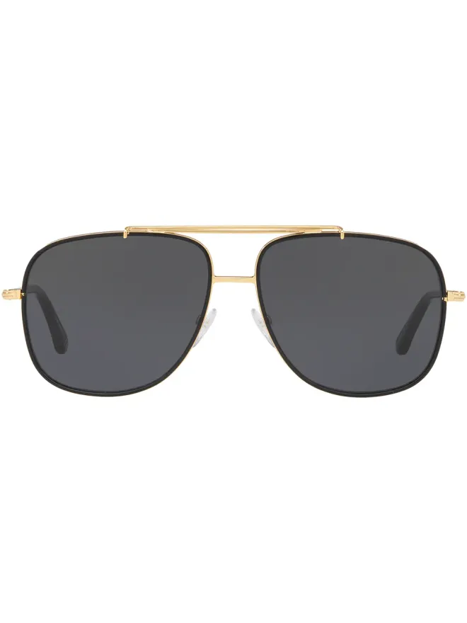 TOM FORD Eyewear TOM FORD Eyewear FT0693 パイロットフレーム サングラス - ゴールドの商品画像