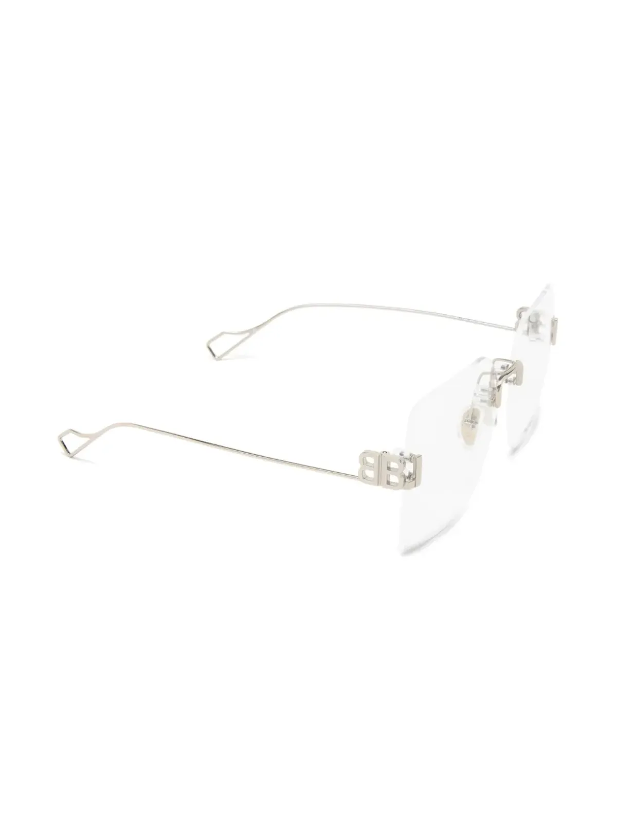 Balenciaga Eyewear BBリムレス眼鏡 - 画像2