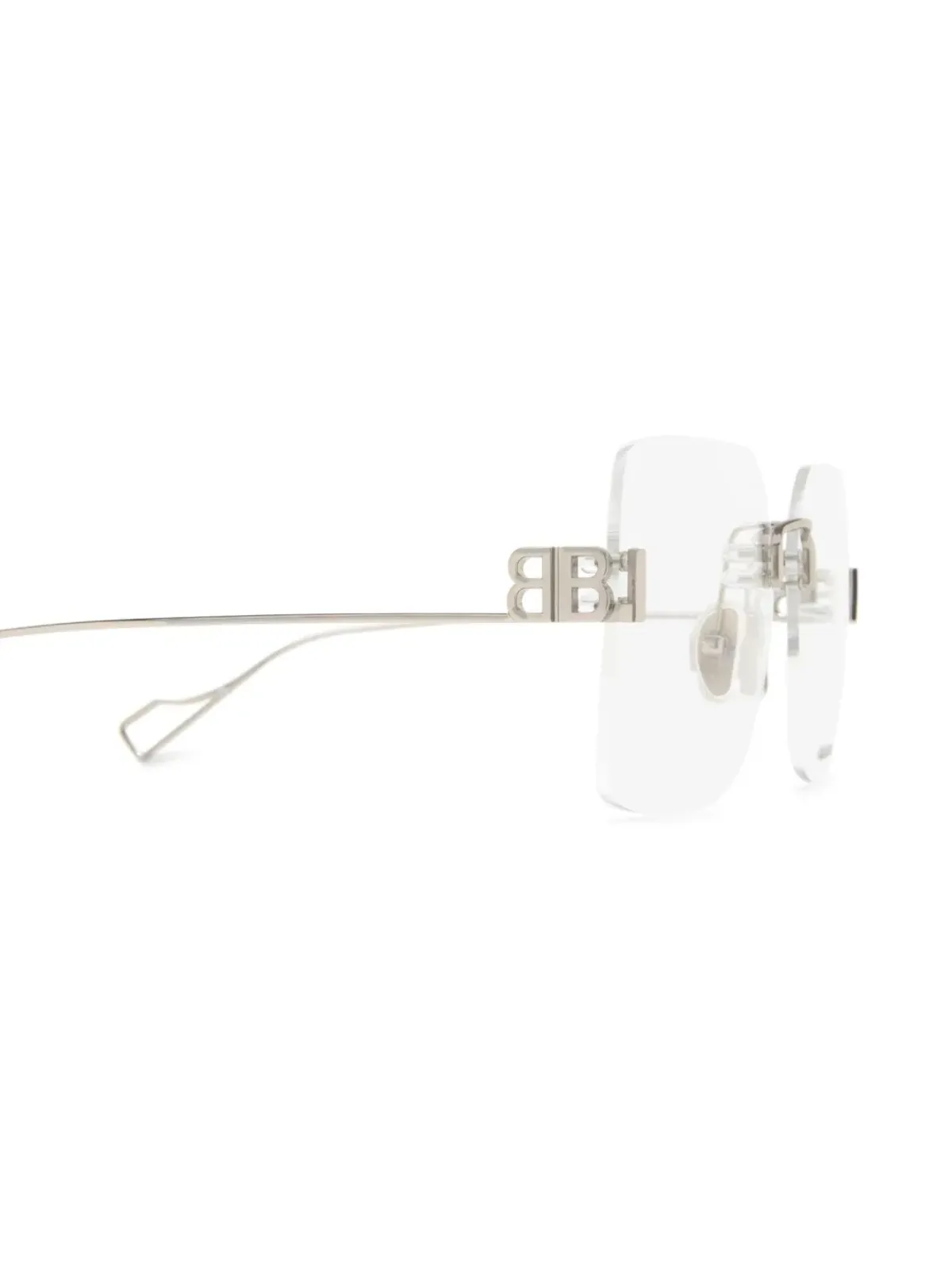 Balenciaga Eyewear BBリムレス眼鏡 - 画像3