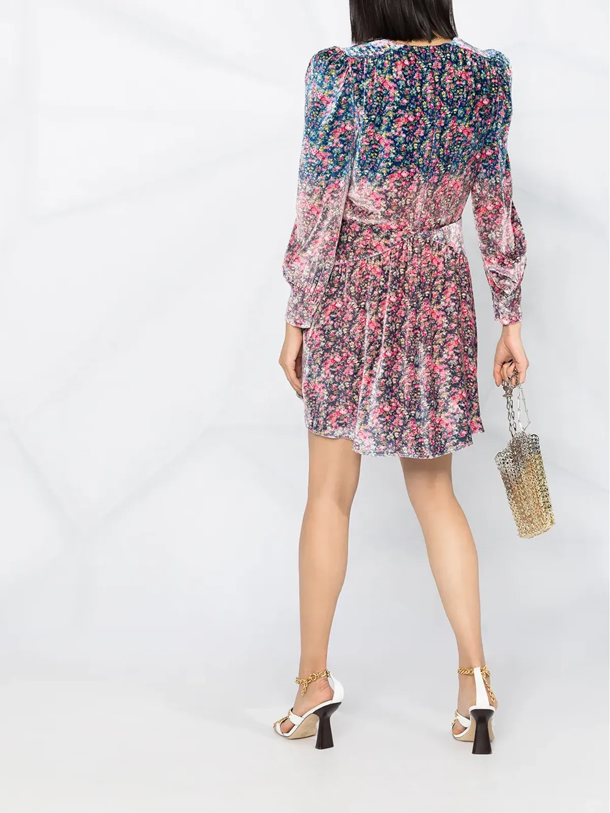 Philosophy Di Lorenzo Serafini 花柄ベルベットミニドレス - 画像4