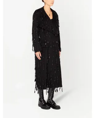 Dolce & Gabbana ビーズ装飾ダブルブレストコート ブラック - サムネイル3
