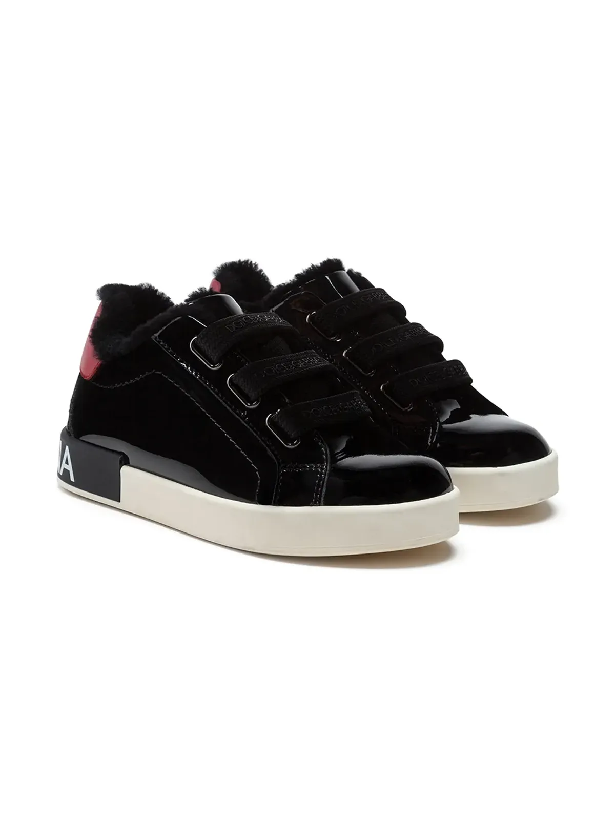 Dolce & Gabbana Kids ポルトフィーノ パテントレザー スニーカー - 画像1