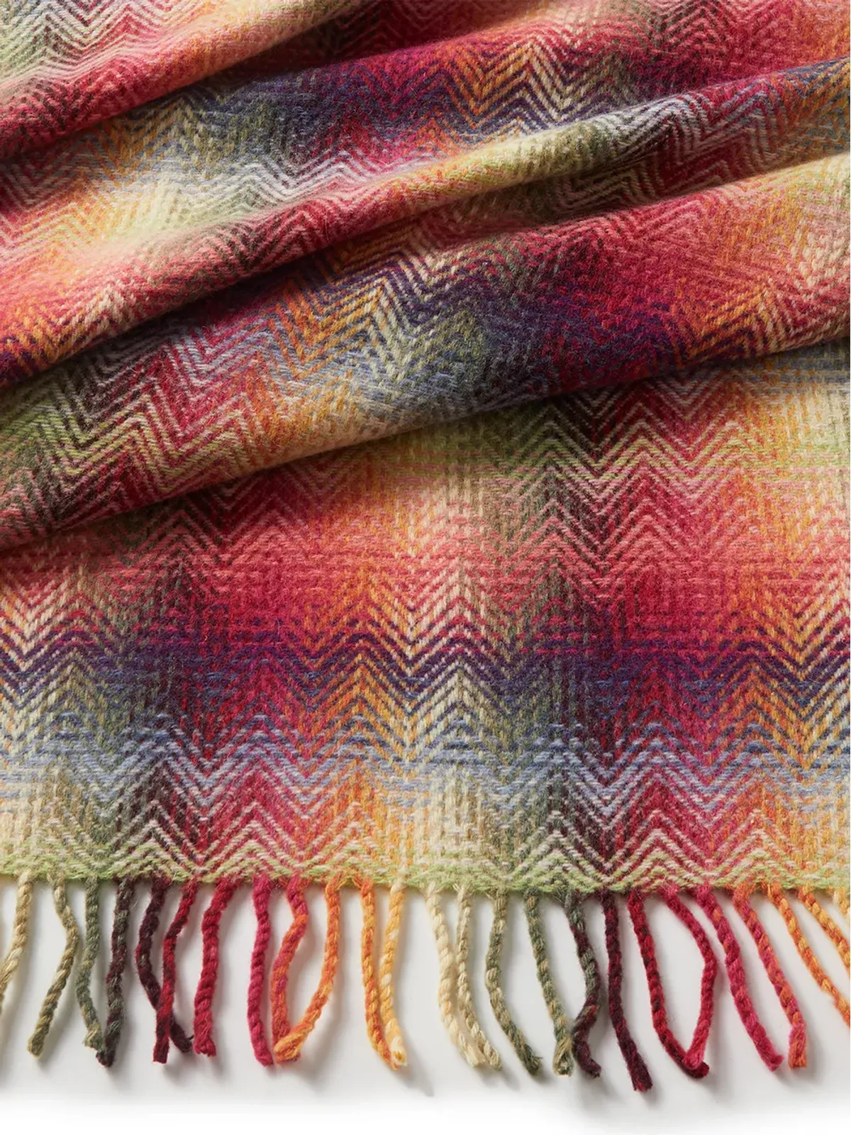 Missoni Home モントゴメリー チェボン柄スロー - レッド - 画像3