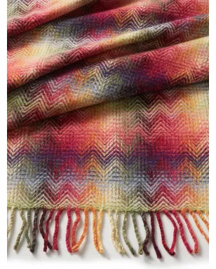 Missoni Home モントゴメリー チェボン柄スロー - レッド - サムネイル3