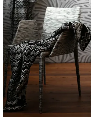 Missoni Home Keith シェブロン柄 バスタオル ブラック - サムネイル5