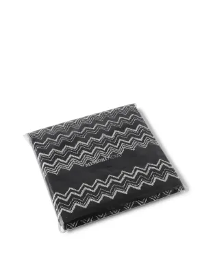 Missoni Home Keith シェブロン柄 バスタオル ブラック - サムネイル2