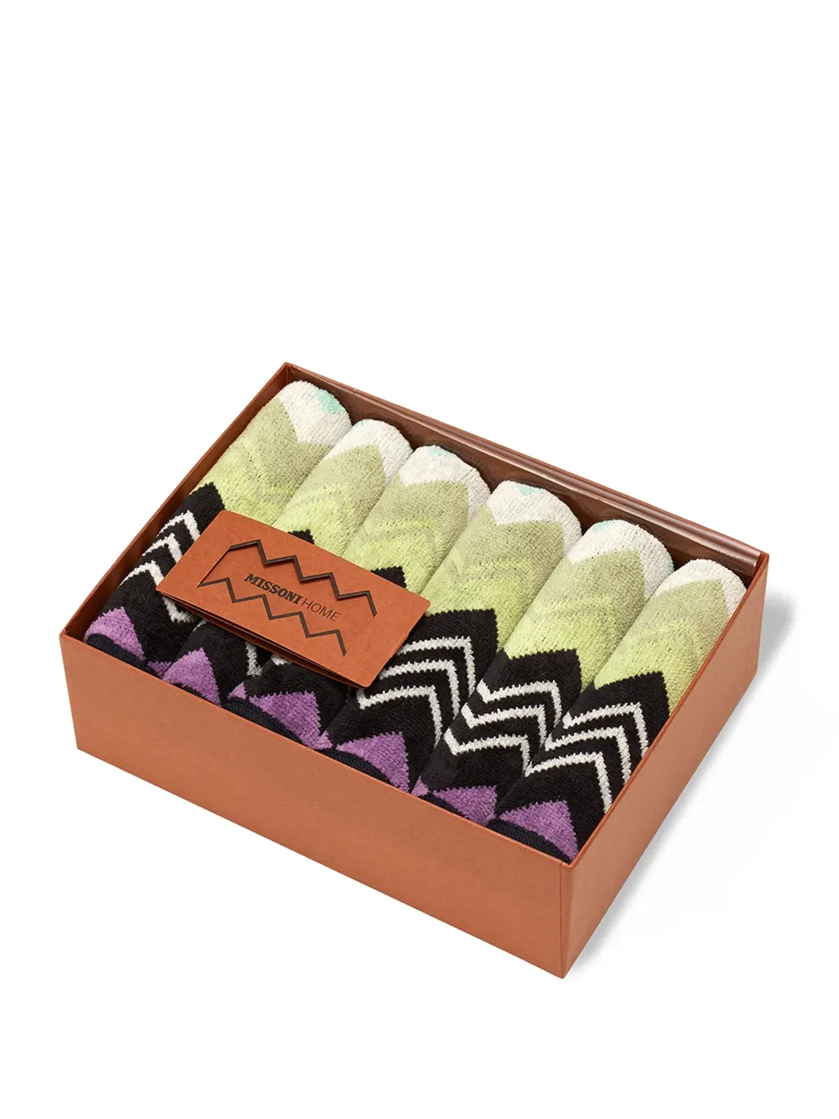 Missoni Home Giacomo バスタオル（6枚セット） - オレンジ - 画像2